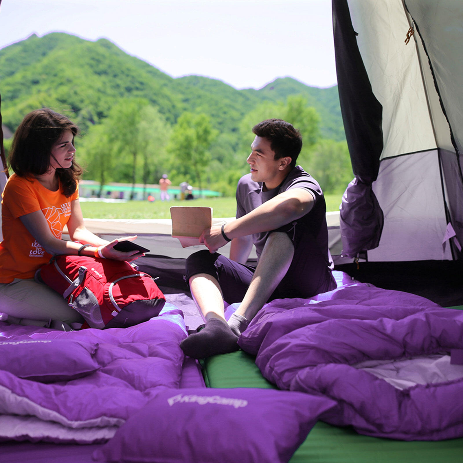 Sac de couchage d'été Oasis 250 Camping Outdoor 2,2m 12°C 5/7