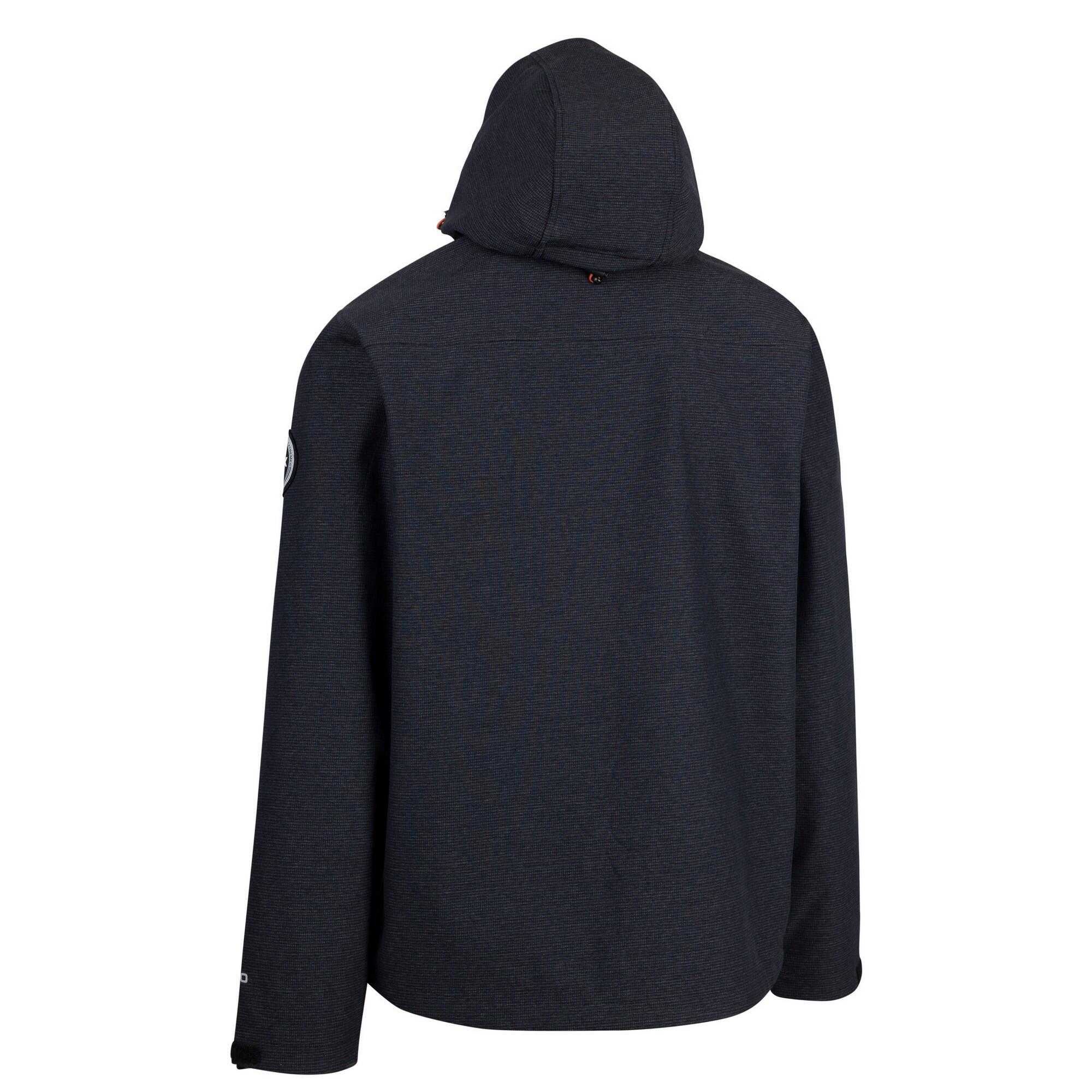Chaqueta Softshell Justin DLX de Jaspeada para Hombre Negro Jaspeada 2/3
