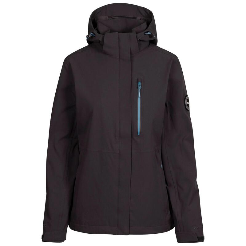 Chaqueta Impermeable Katya de DLX para Mujer Gris Oscuro