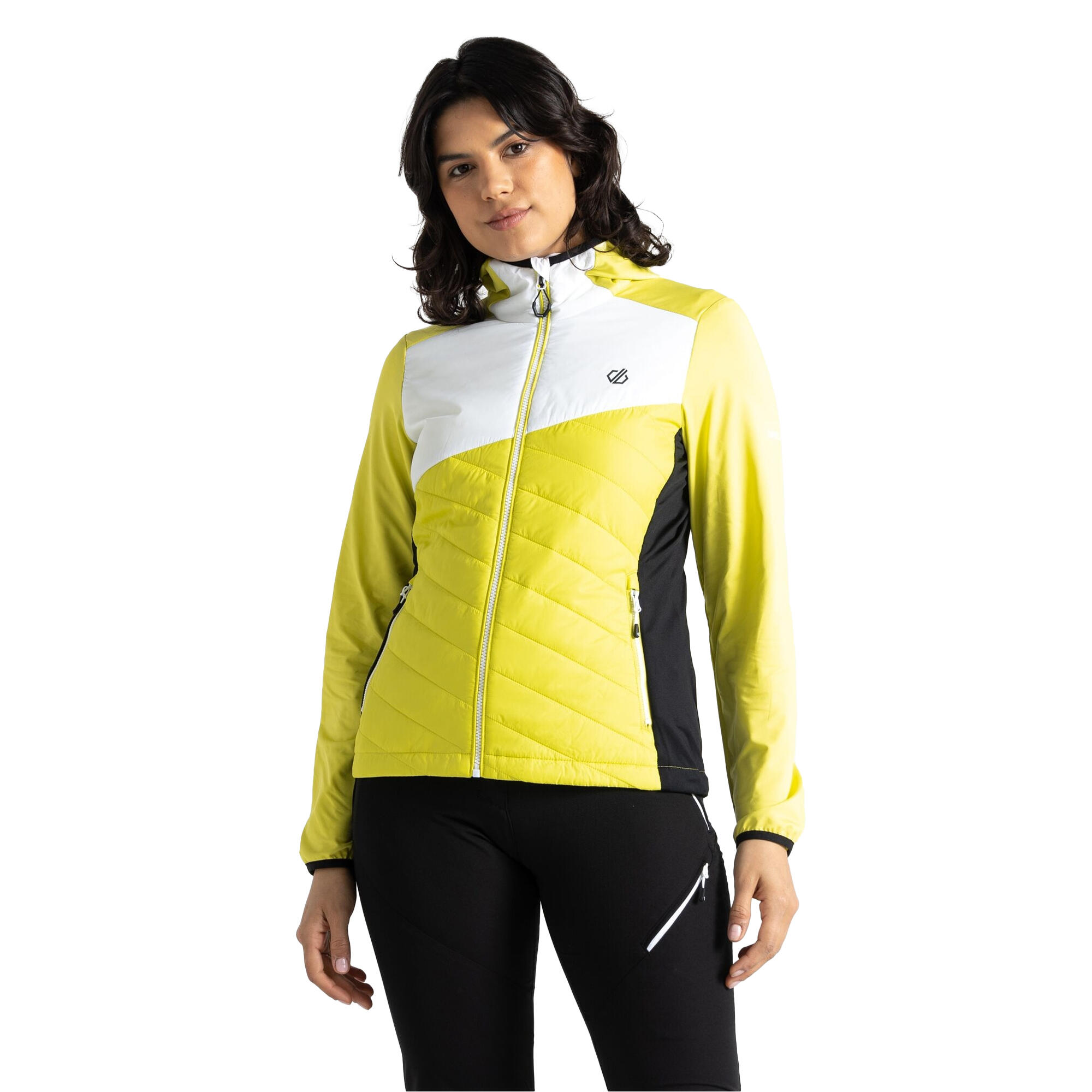 Veste Hybride ASCENDING Femme (Jaune Prune / Blanc) 4/5