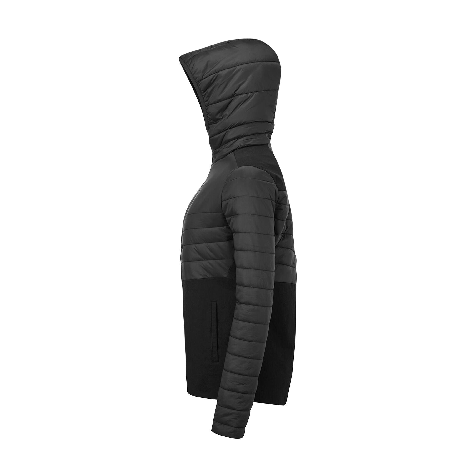 Womens/Ladies Hybrid Insulated Jacket (Black) 3/4