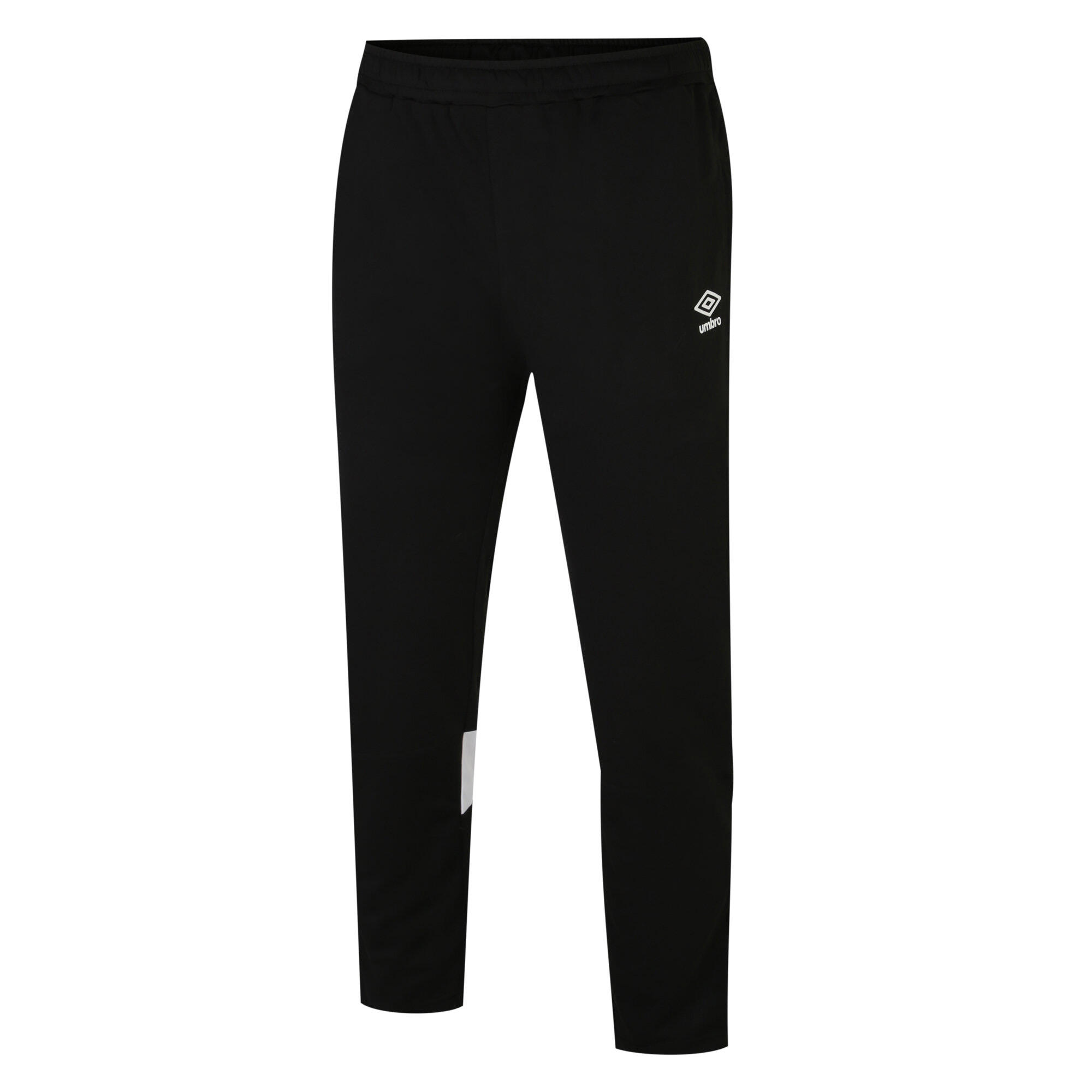 UMBRO Childrens/Kids Total Knitted Training Jogging Bottoms (Black/White)