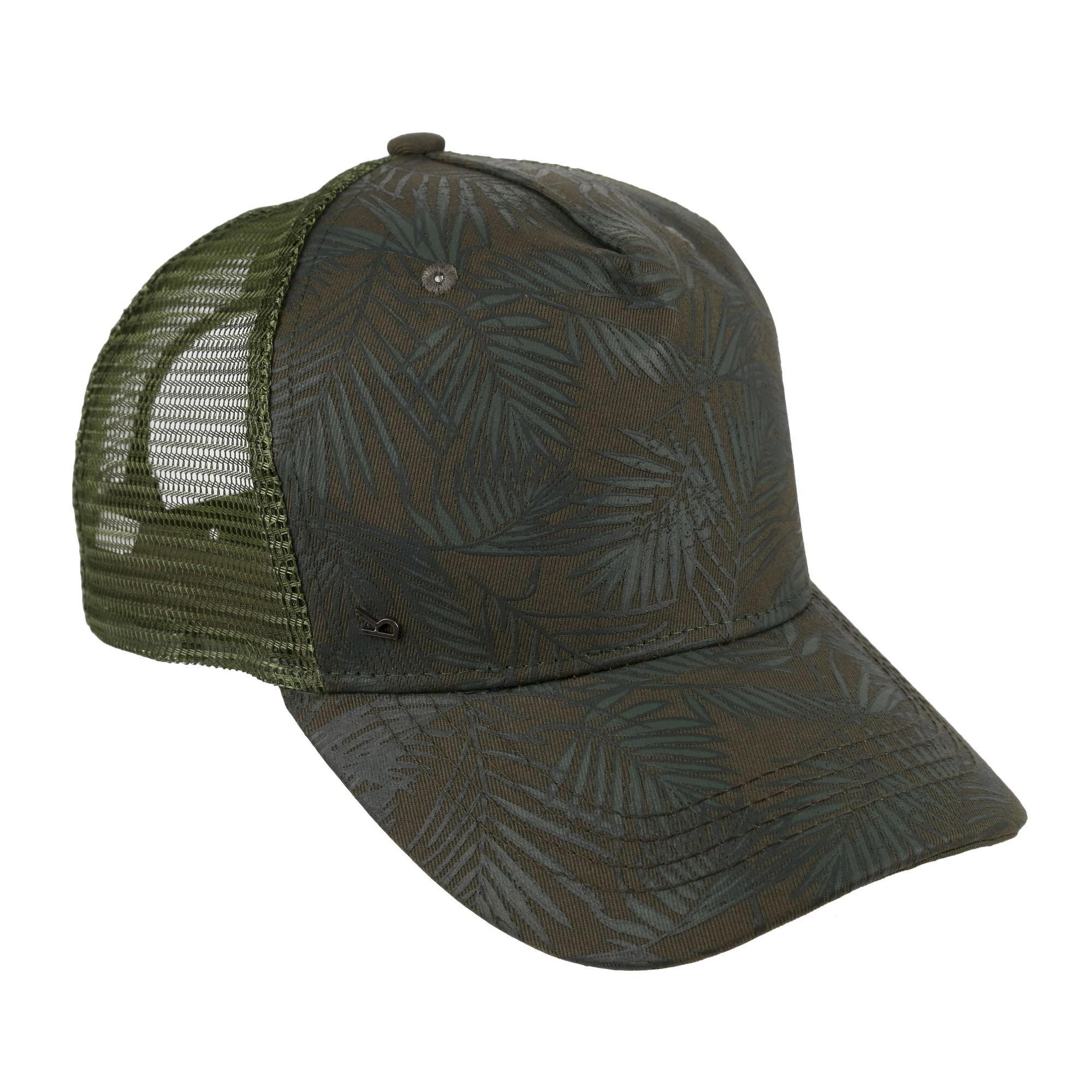 Mens Tassian Palm Print Trucker Cap (Capulet) 2/4