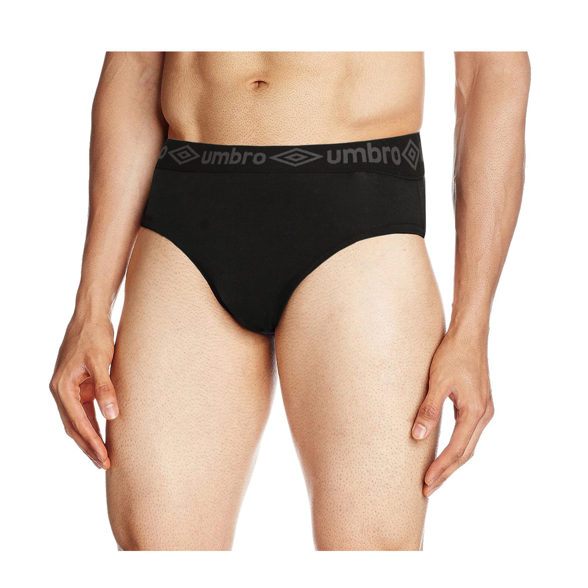 Slip Semplice Uomo Misura Confezione 3 Umbro Nero 3/3