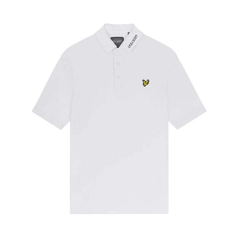 "Tech" Poloshirt für Emblem Herren Weiß