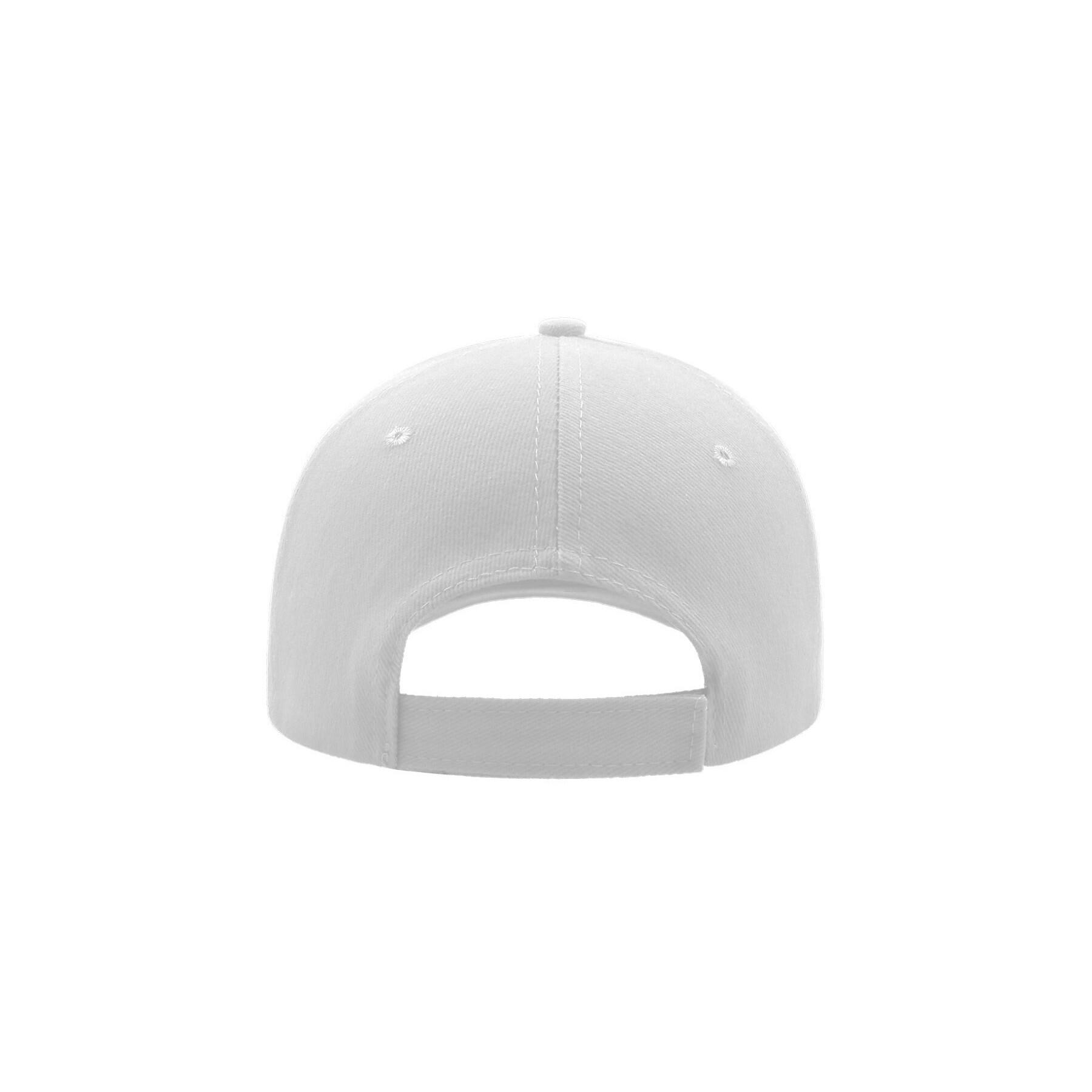 Liberty Six Brushed Cotton 6 Panel Cap (White) 2/5