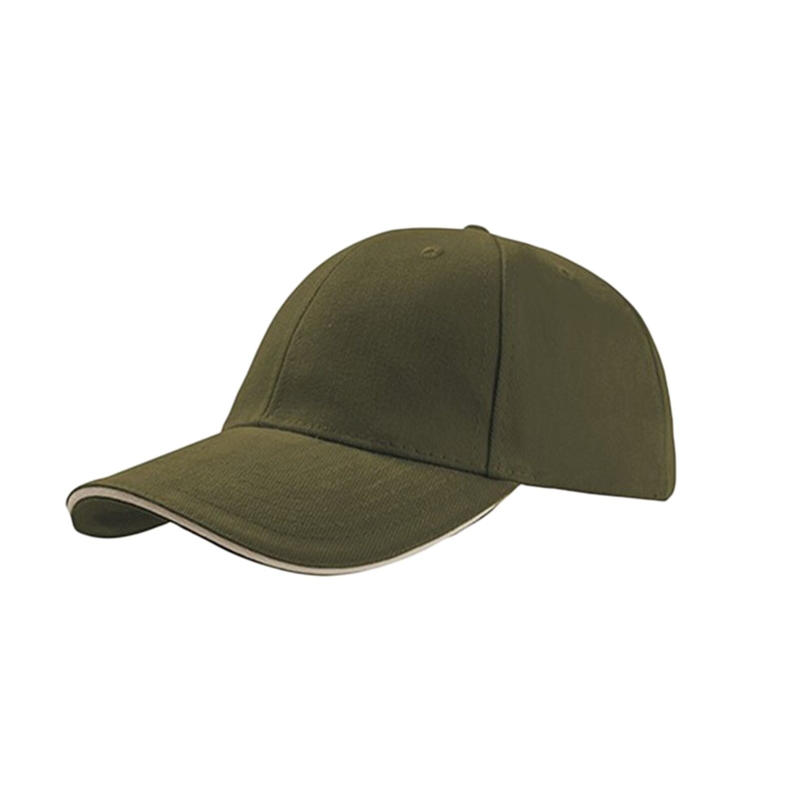 Mixed thick cotton sandwich cap (Olive)