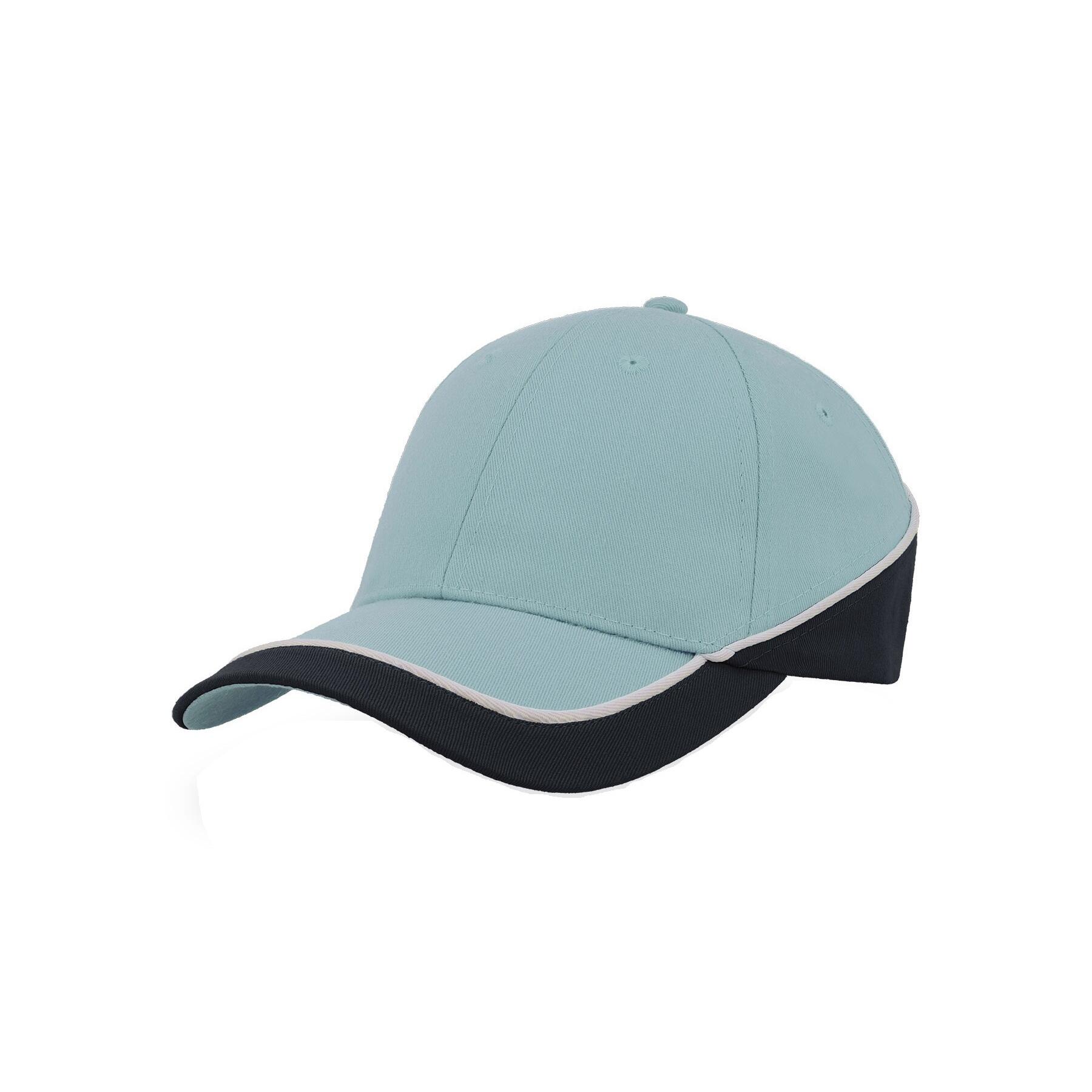 Mixed RACING competition cap (Light blue / navy blue)