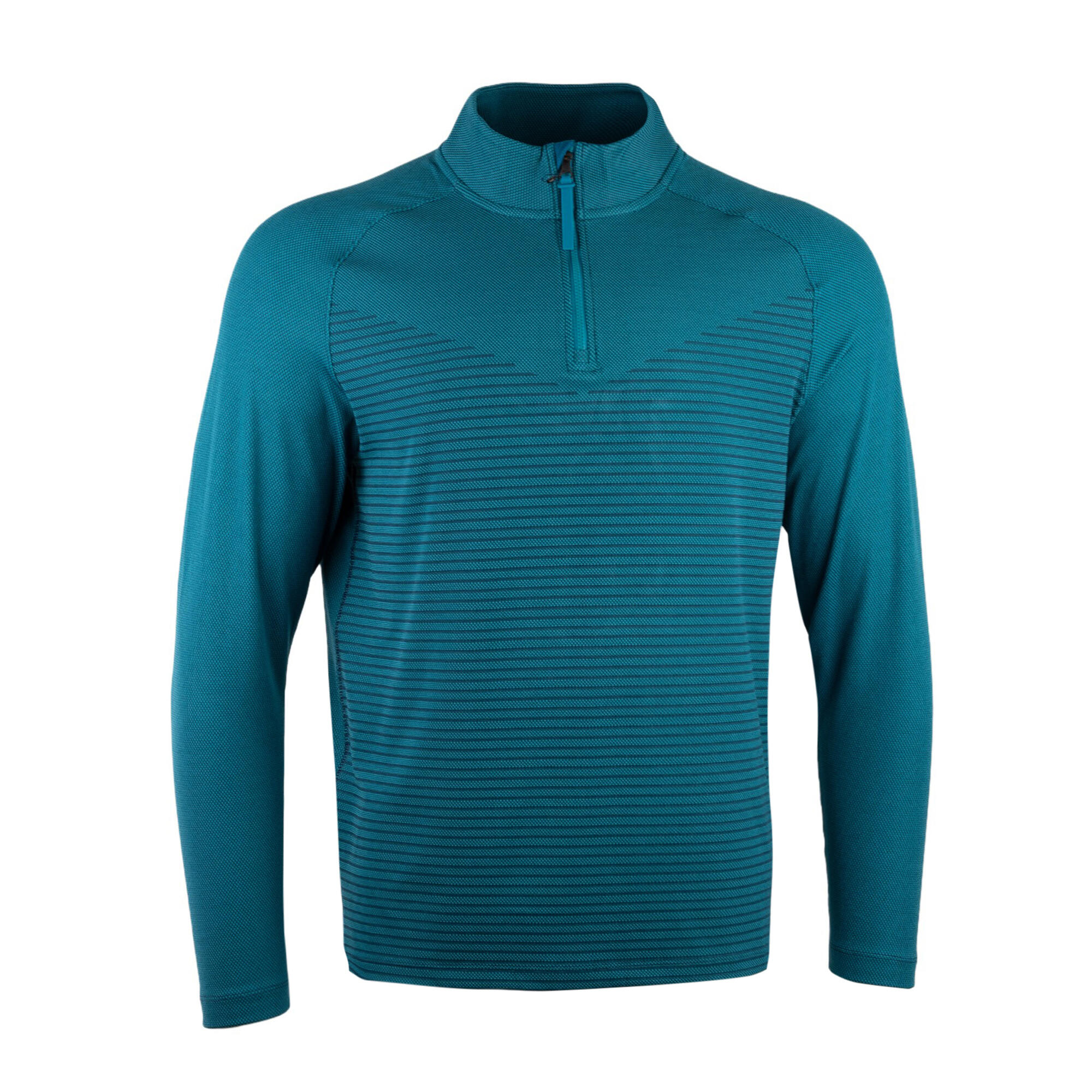 NIKE Mens Vapor Half Zip Top (Bright Spruce/Obsidian Blue/Black)