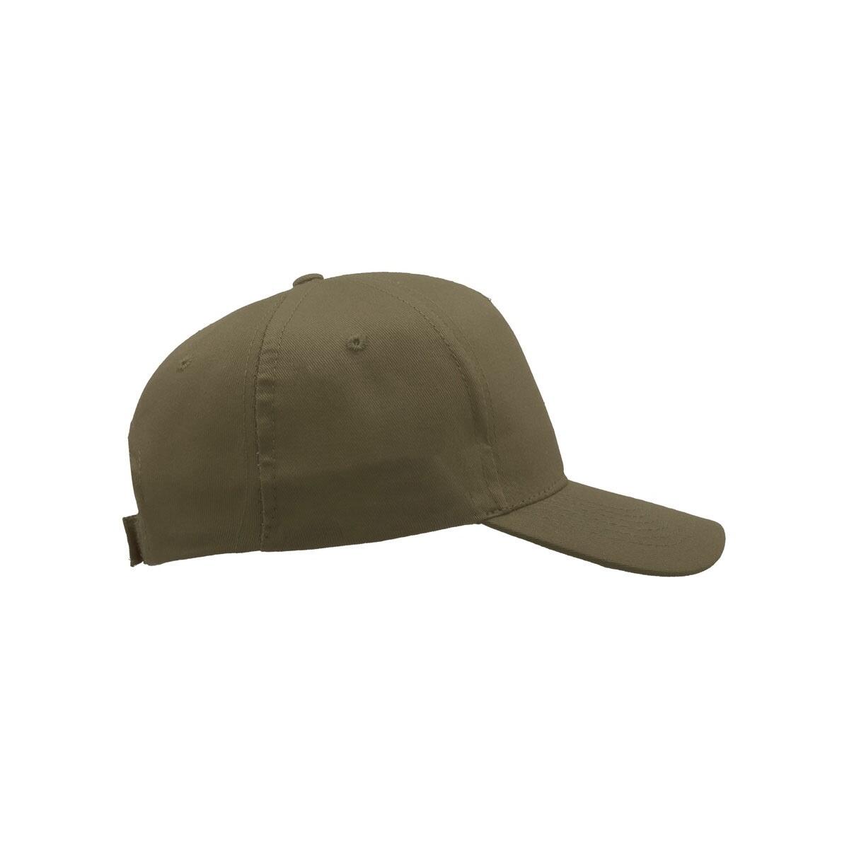 Baseballkappe mit 5 Paneelen Damen und Herren Olive 4/5