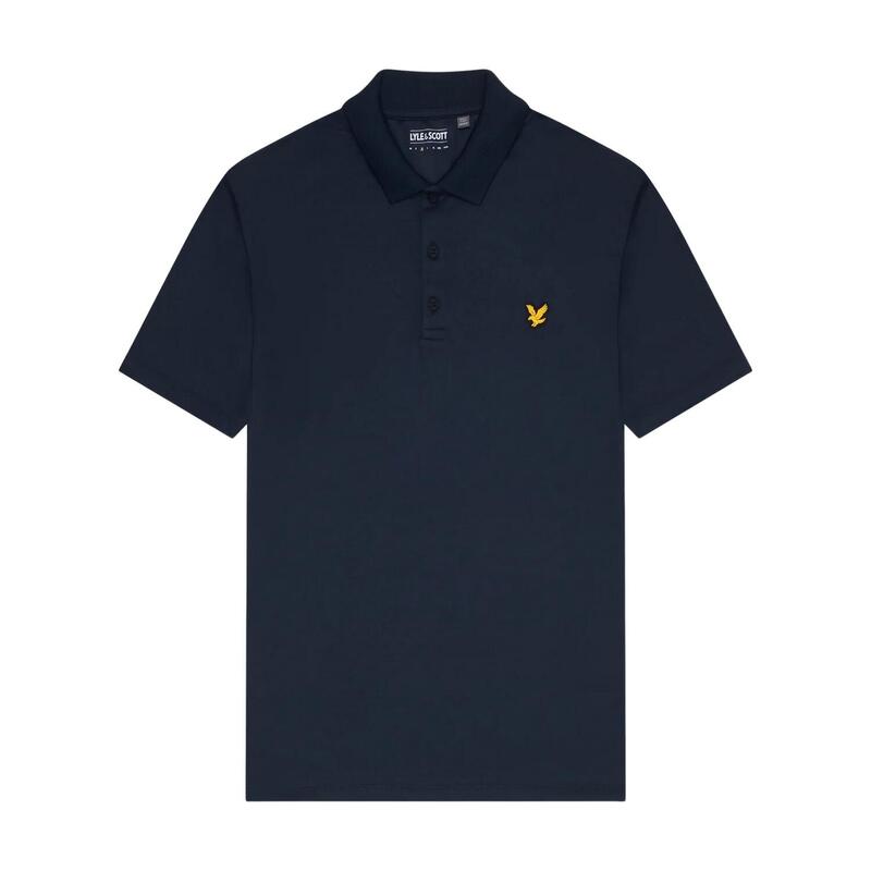 "Tech" Poloshirt für Emblem Herren Dunkel-Marineblau