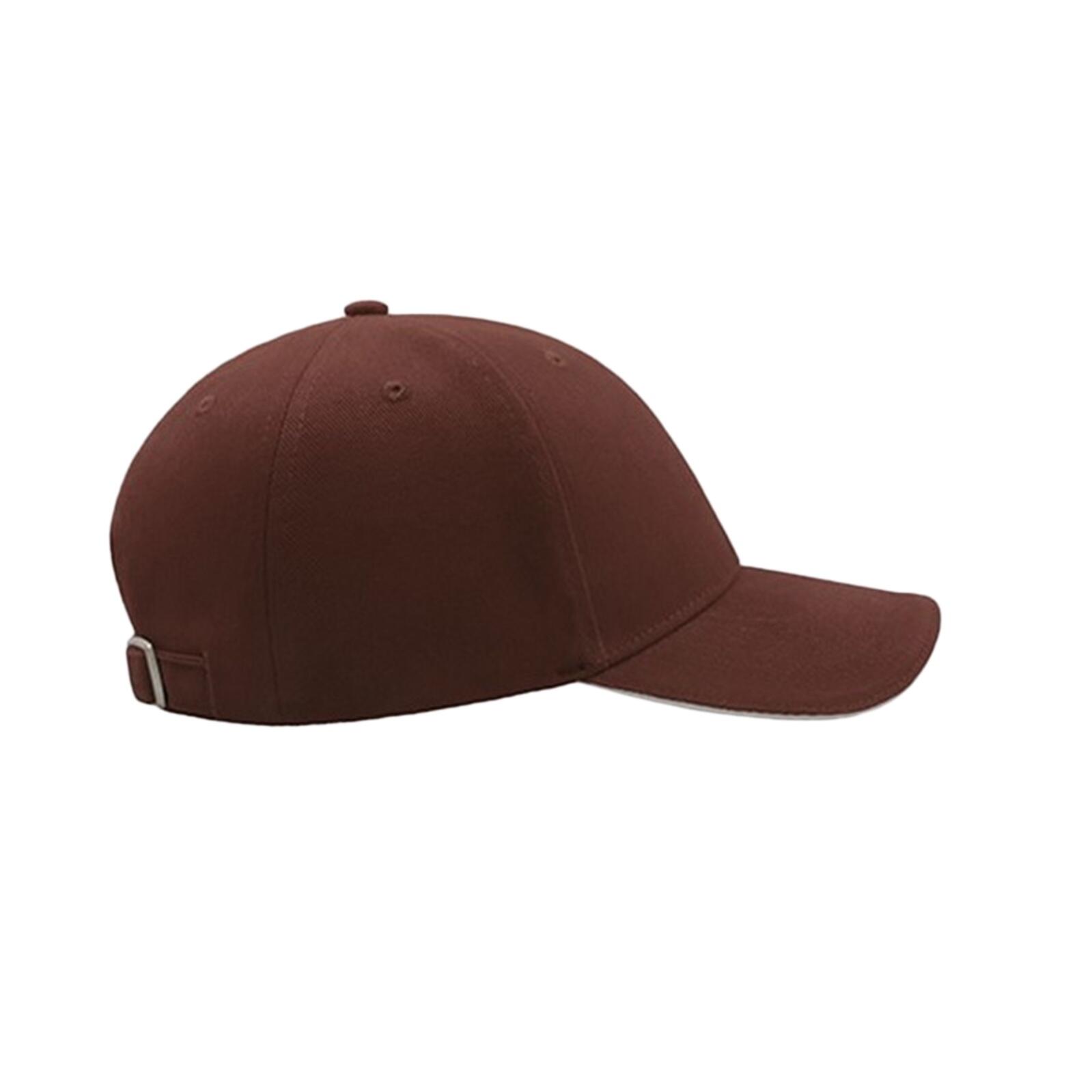 Mixed thick cotton sandwich cap (Brown)