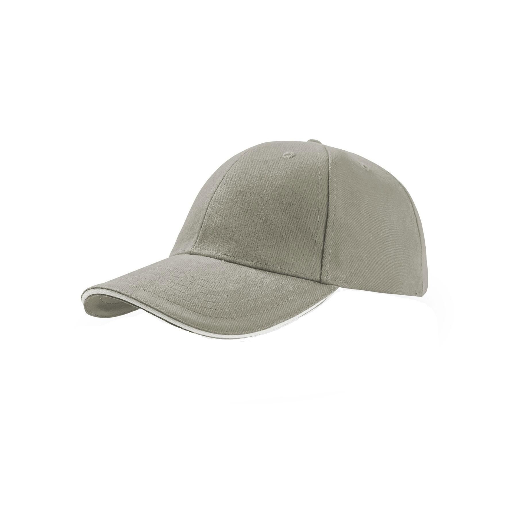 Cappello sandwich in misto cotone spesso (grigio chiaro)