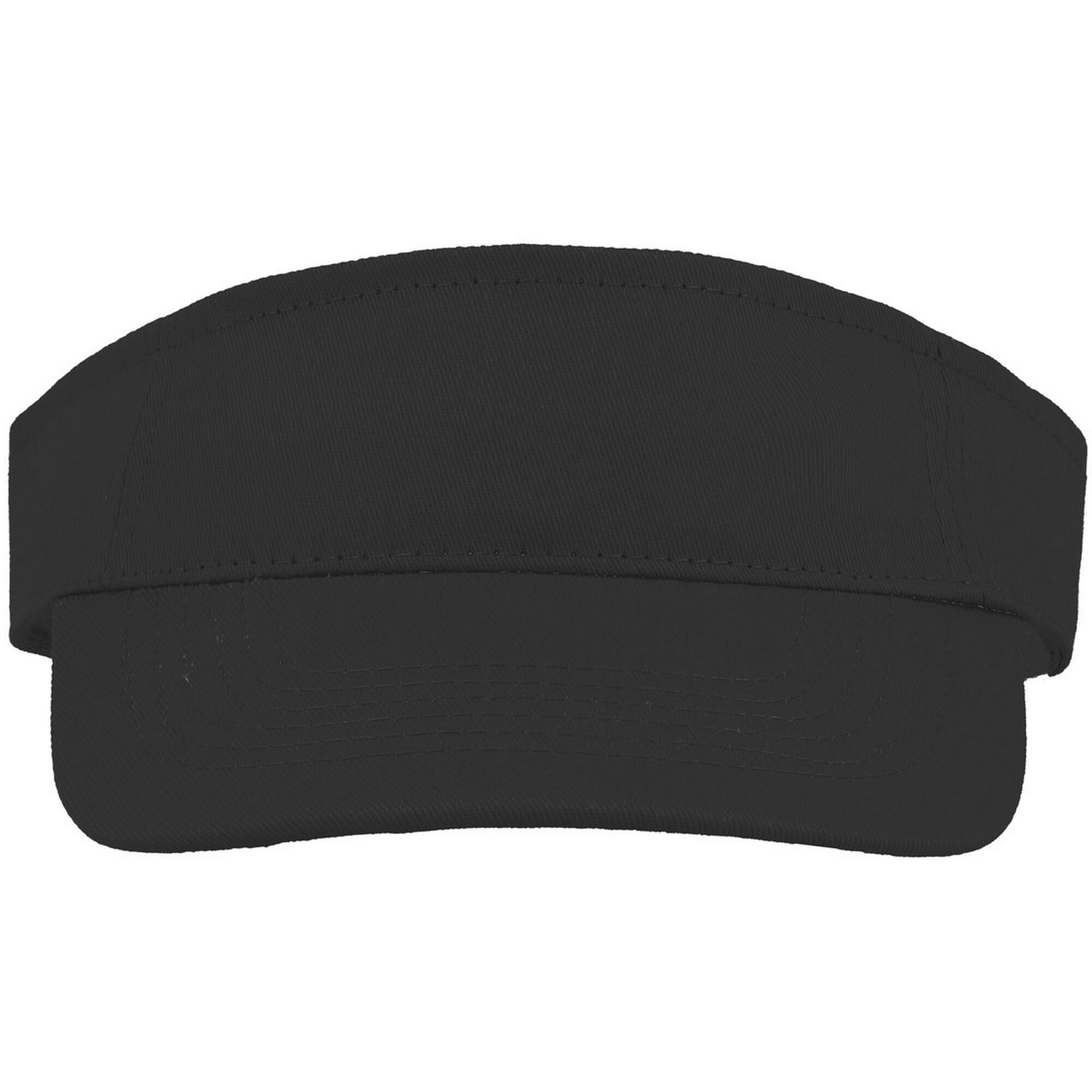 Unisex Adult Roland Structured Visor Cap (Black) 1/4