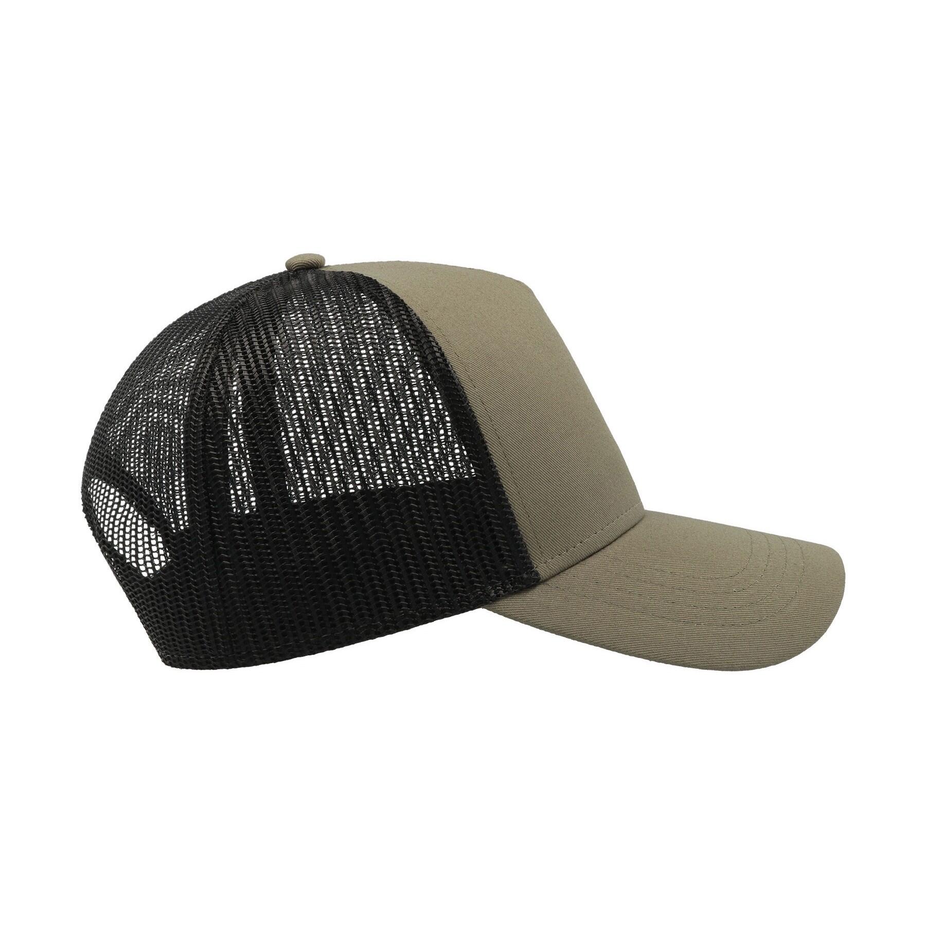 Casquette Style Trucker RAPPER Mixte (Olive / Noir) 4/5