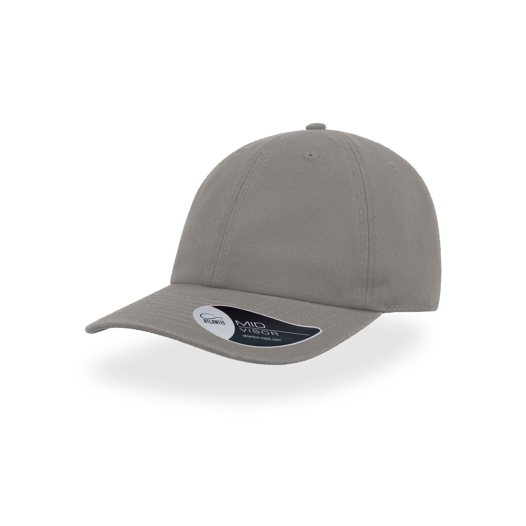 Mixed 6-panel unstructured cap (Grey)