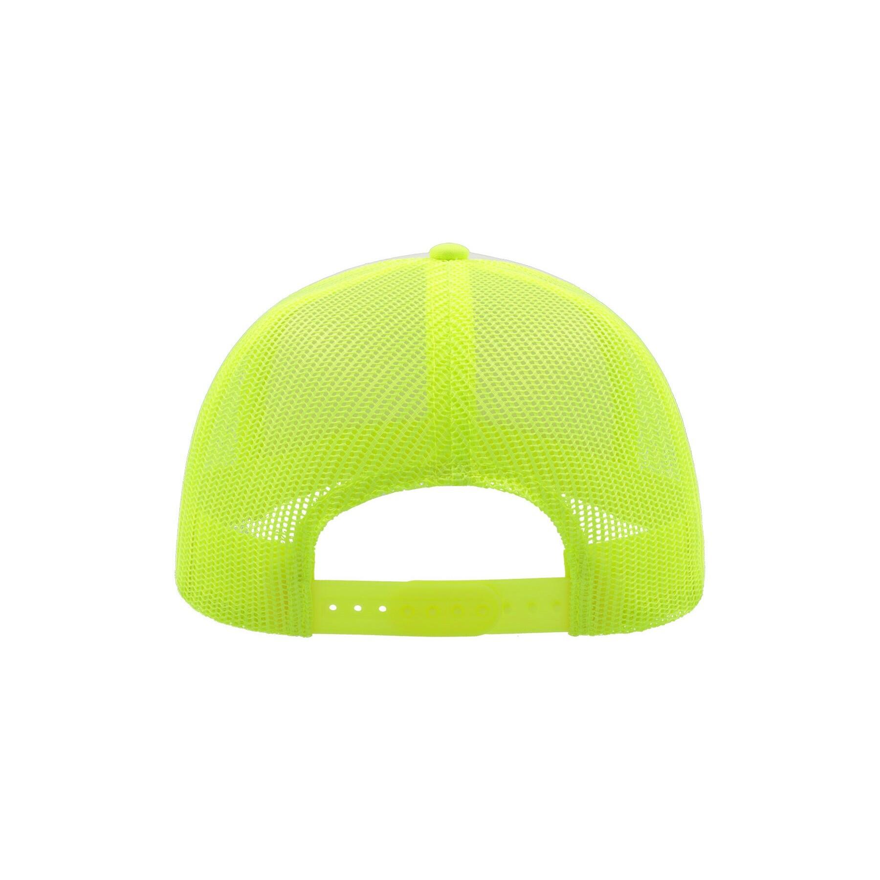 Rapper 5 Panel Trucker Cap (Safety Yellow/White) 2/5