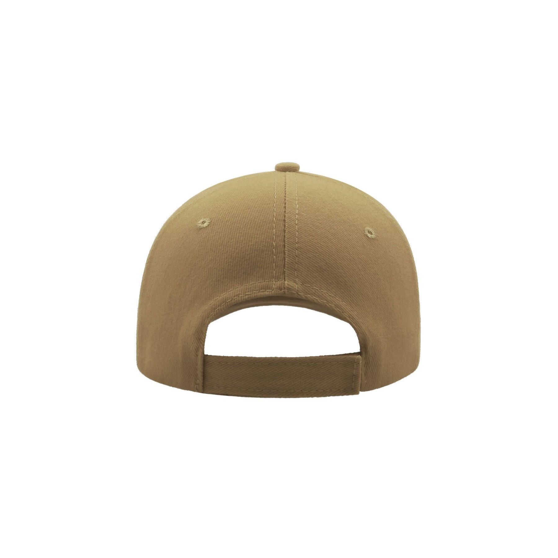 Liberty gebürstete 6 Panel Kappe, Baumwolle Damen und Herren Khaki 2/5