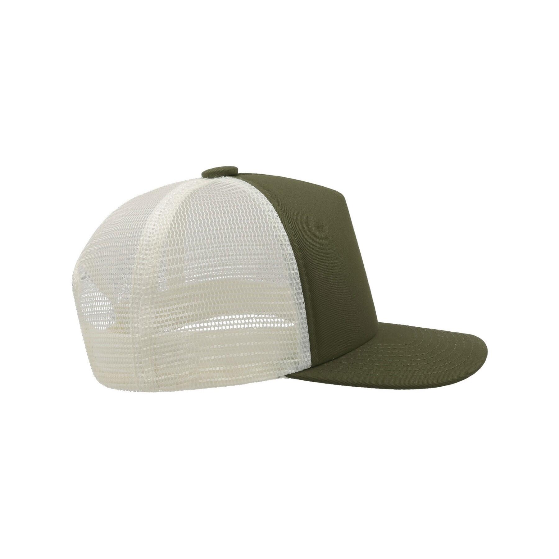 Rrd Mid Visor 5 Panel Trucker Cap (Olive) 4/5