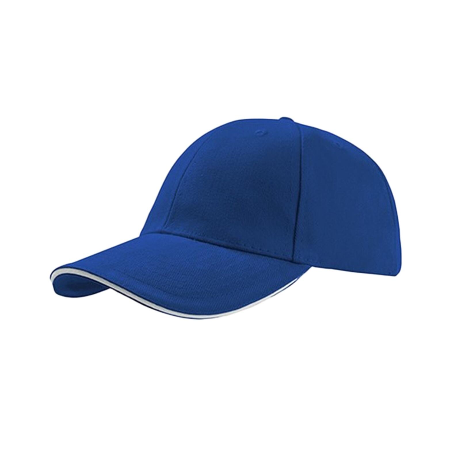 Cappello sandwich in misto cotone spesso (blu reale)