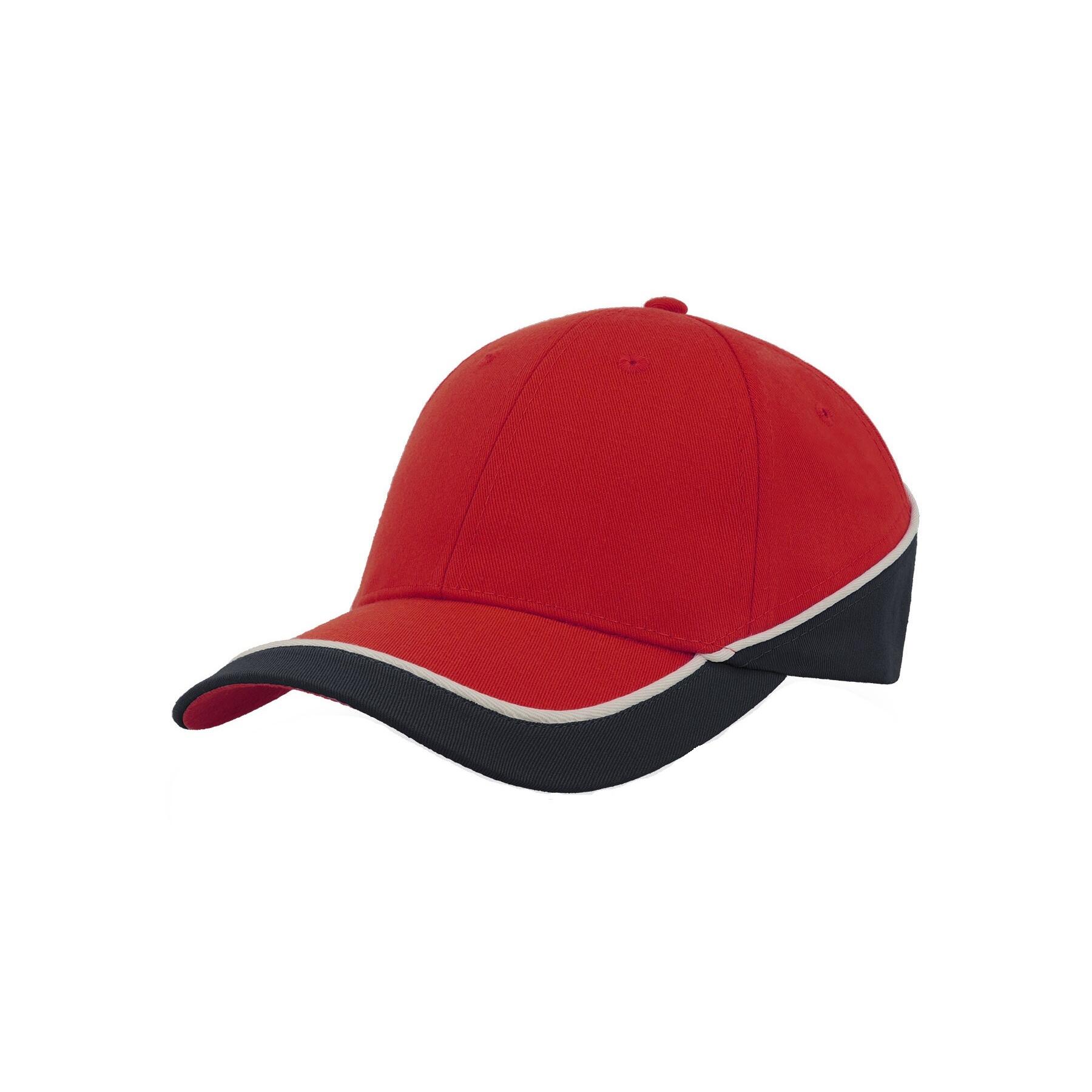 Cappello da competizione misto RACING (rosso/marino)