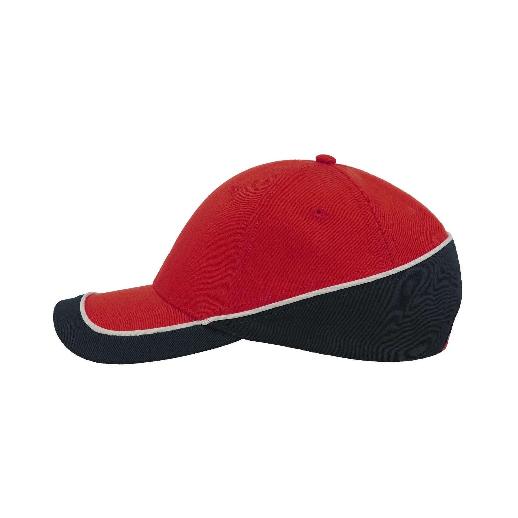 Mixed RACING competition cap (Red / navy blue)