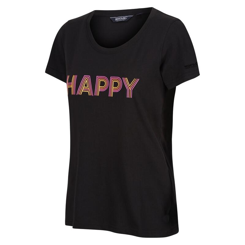 Camiseta Fingal VIII Enjoy Every Moment para Mujer Negro