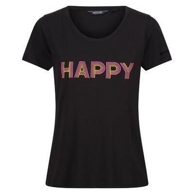 Maglietta Donna Regatta Fingal VIII Enjoy Every Moment Nero