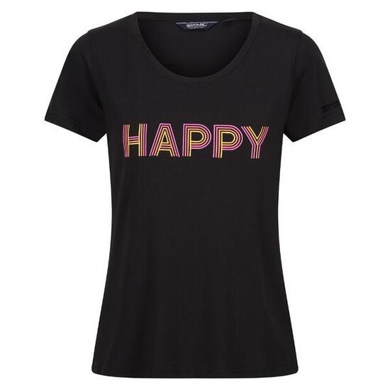 Maglietta Donna Regatta Fingal VIII Enjoy Every Moment Nero