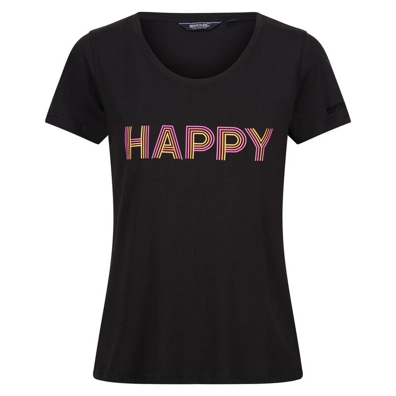 Camiseta Fingal VIII Enjoy Every Moment para Mujer Negro