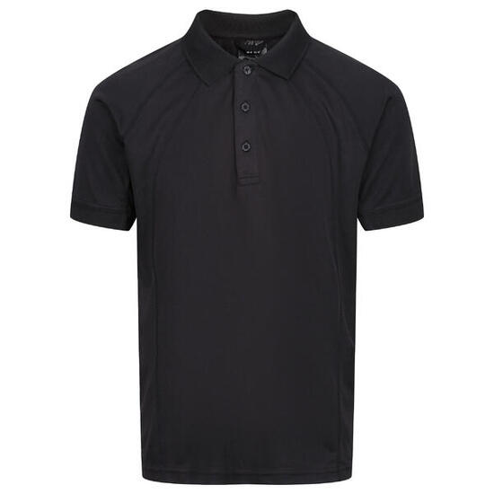 Professional Polo Coolweave A Manica Corta Uomo Regatta Nero