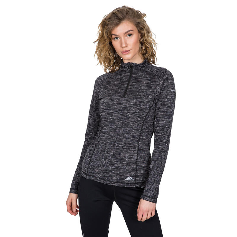 Haut Manches Longues EDITH Femme (Gris Foncé)