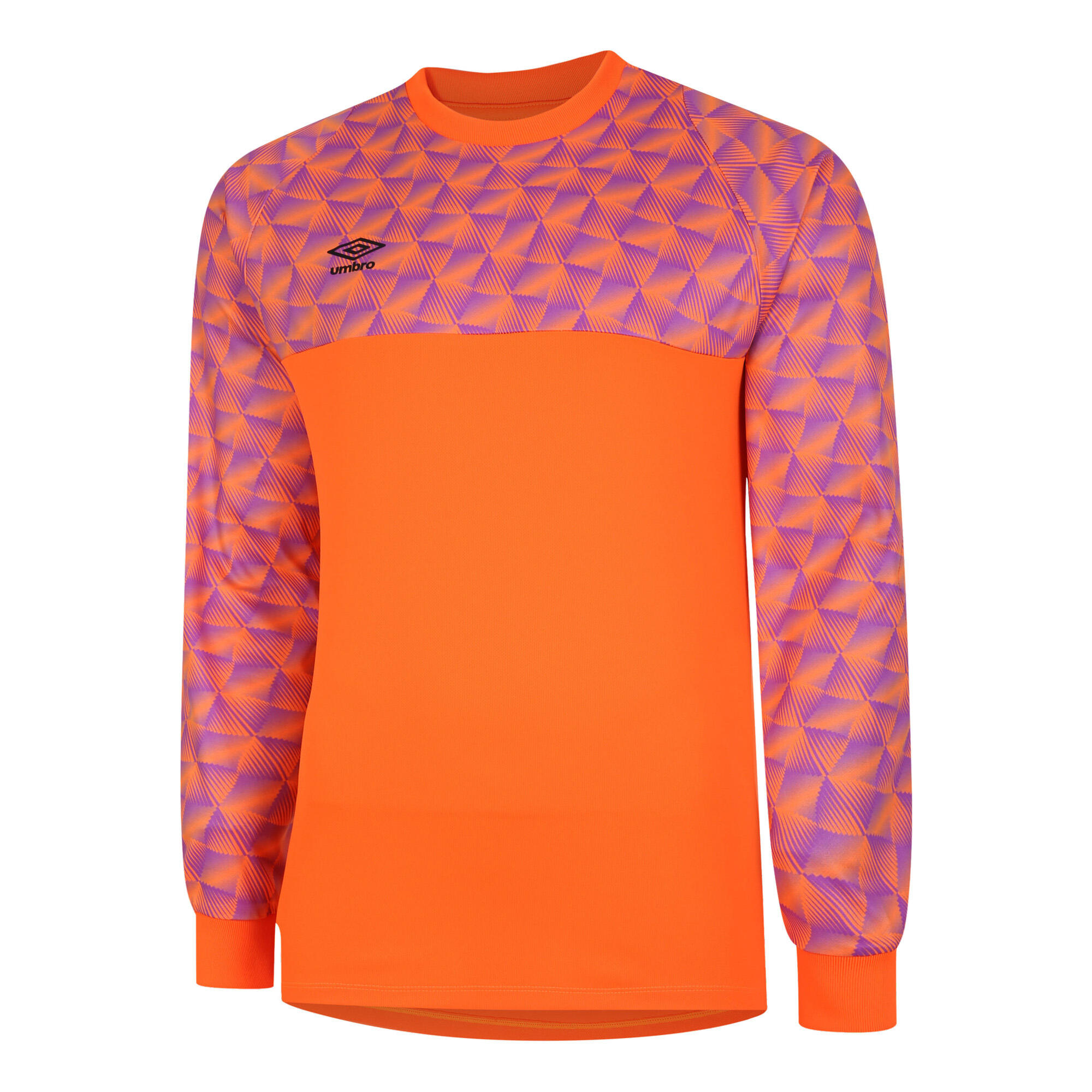 UMBRO Childrens/Kids Flux LongSleeved Goalkeeper Jersey (Shocking Orange/Purple