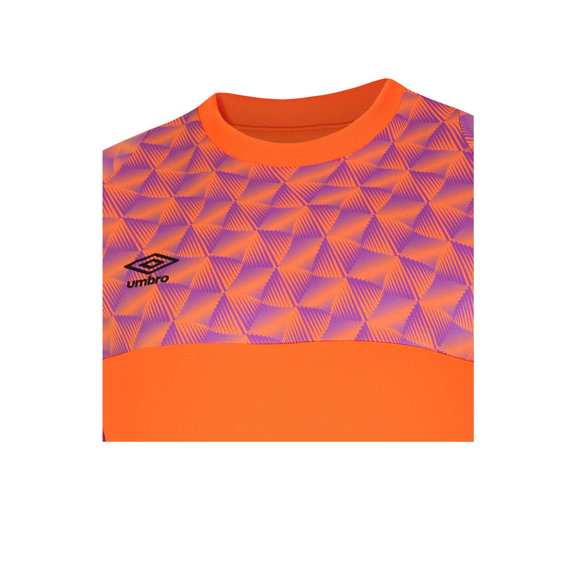 "Flux" Torwarttrikot für Langärmlig Kinder Leuchtend Orange/Purpur Kaktus 3/3