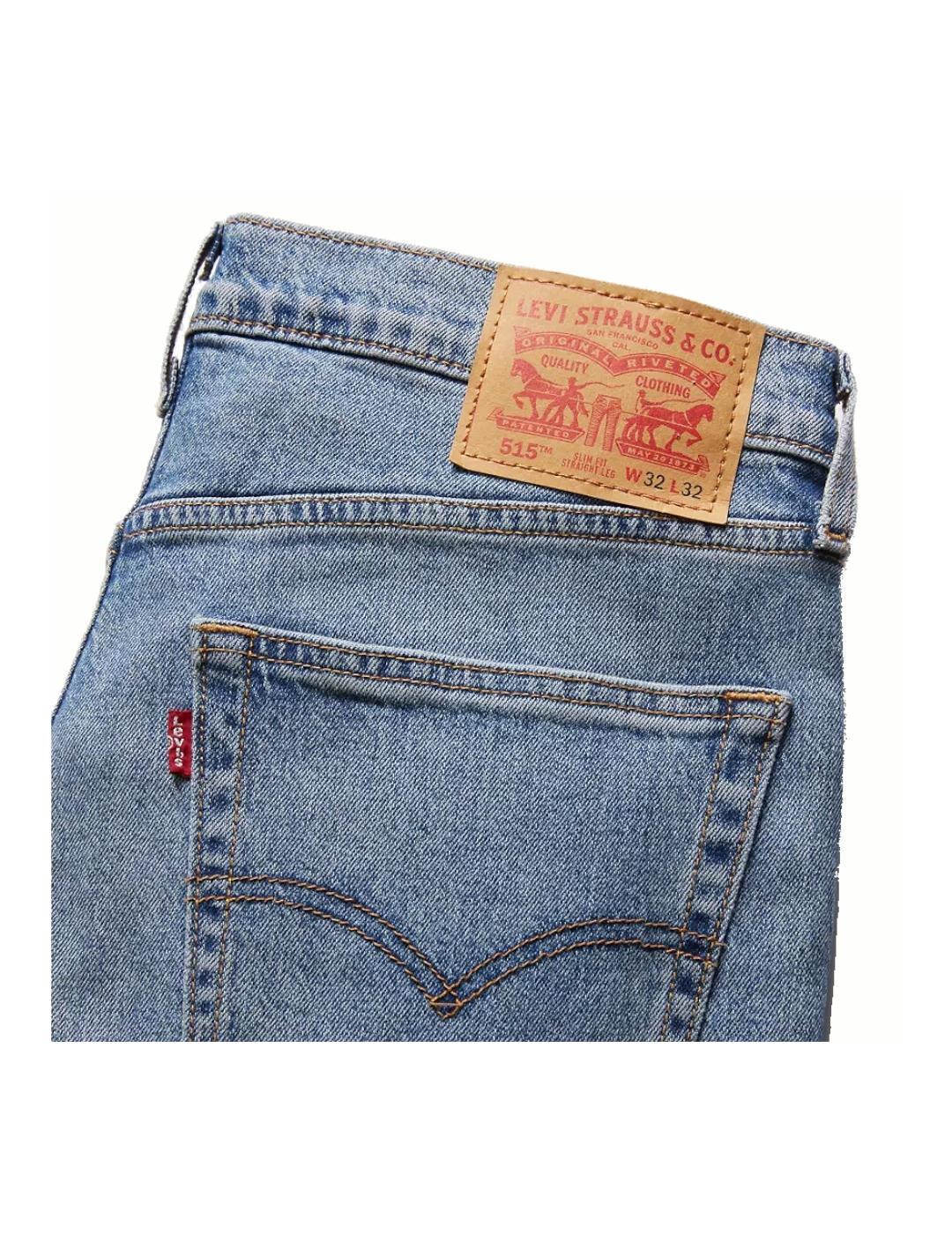Pantalon pour homme Levis 515 slim taper bleu. 4/5
