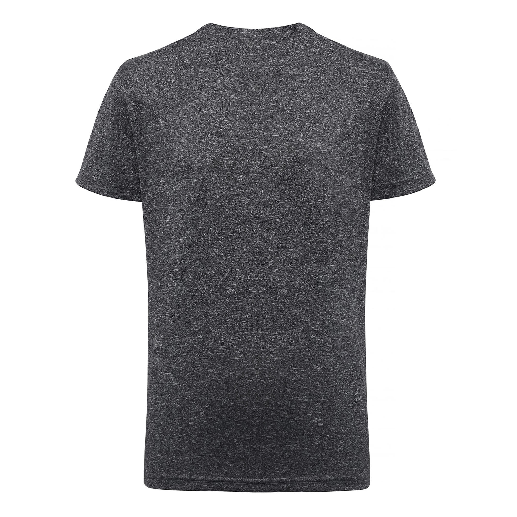 Unisex Childrens/Kids Performance TShirt (Black Melange) 2/2