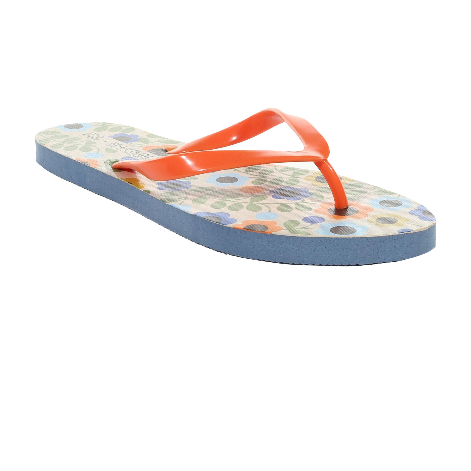 ORLA KIELY Women's flip-flops (Blue / Orange)