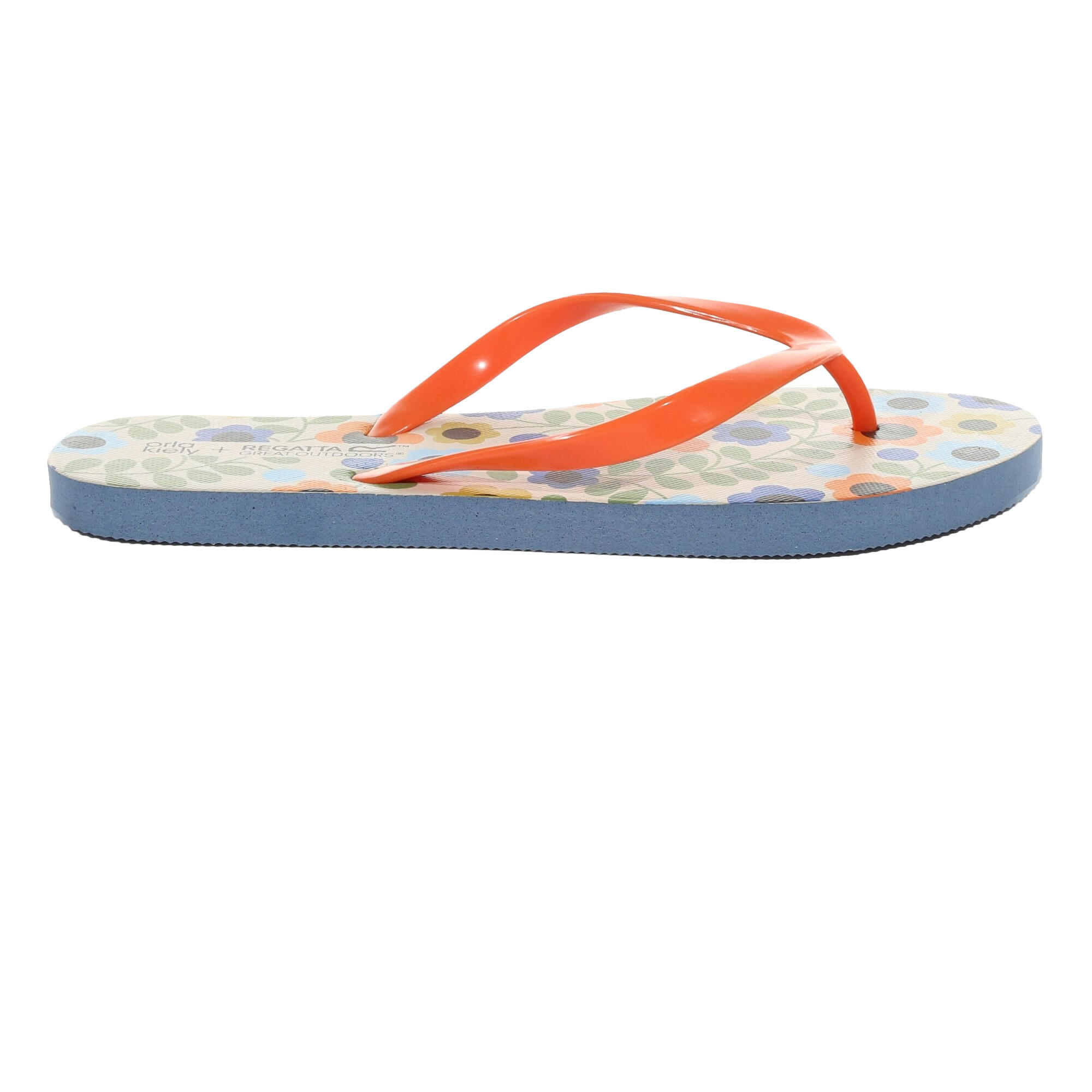 ORLA KIELY Women's flip-flops (Blue / Orange)