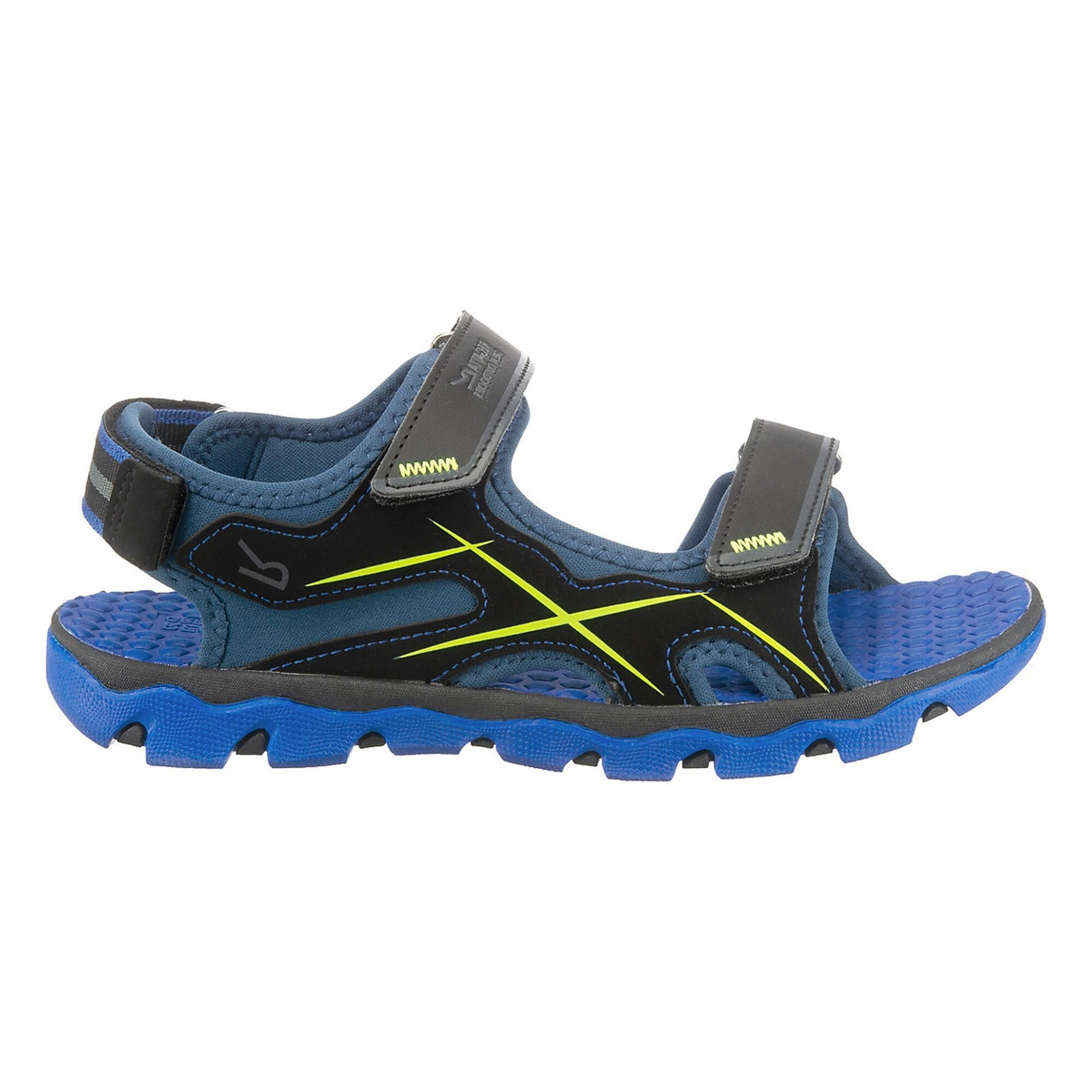 REGATTA Childrens/Kids Kota Drift Sandals (Nautical Blue/Electric Lime)