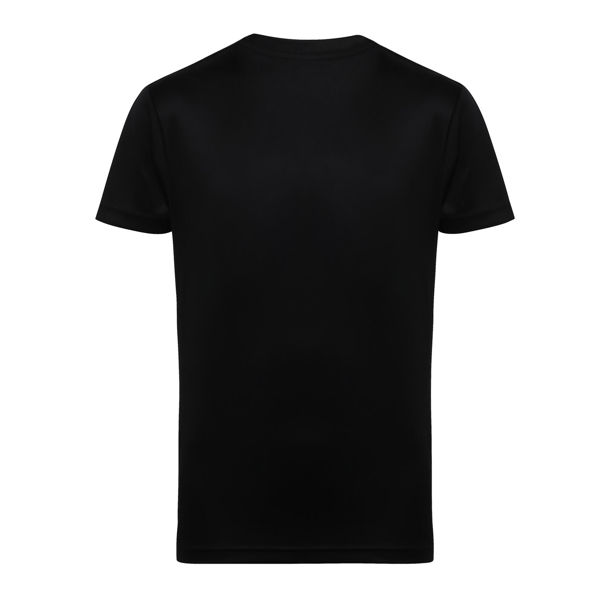 Unisex Childrens/Kids Performance TShirt (Black) 2/3