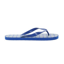 Heren Bali Geometrische teenslippers (Lapis Blauw)