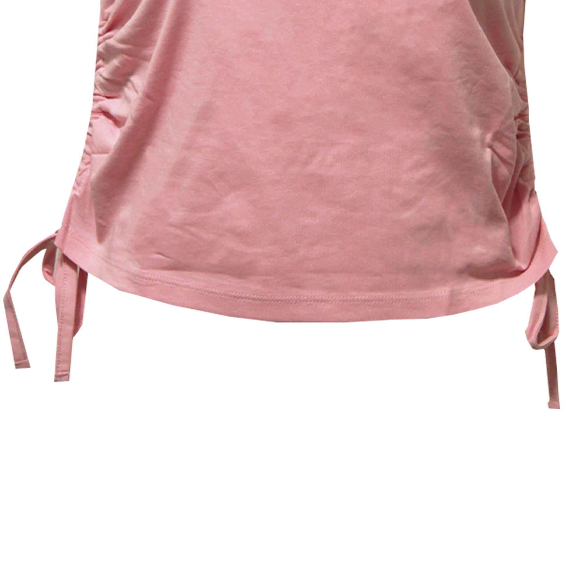 Womens/Ladies Ruched Crop Top (Light Pink) 3/3