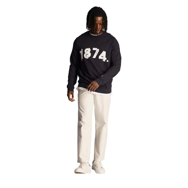 "1874" Sweatshirt für Herren Dunkel-Marineblau