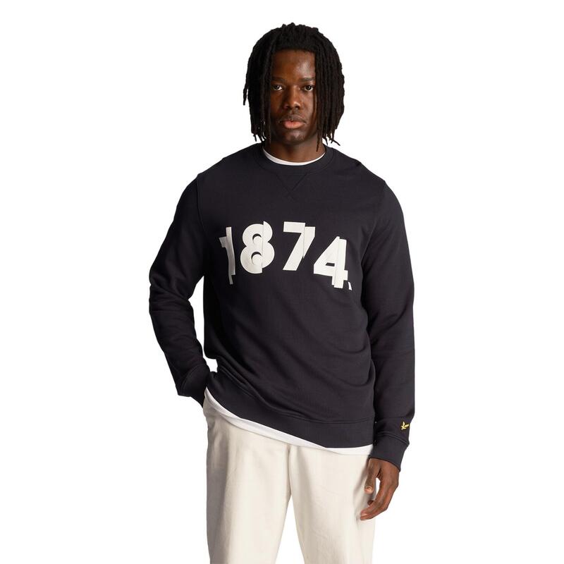 "1874" Sweatshirt für Herren Dunkel-Marineblau