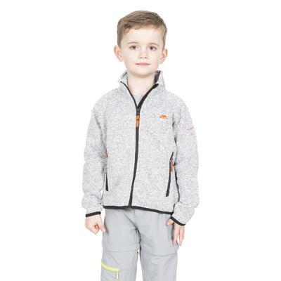 Childrens boys mario full zip fleece jacket (blauwe mergel)