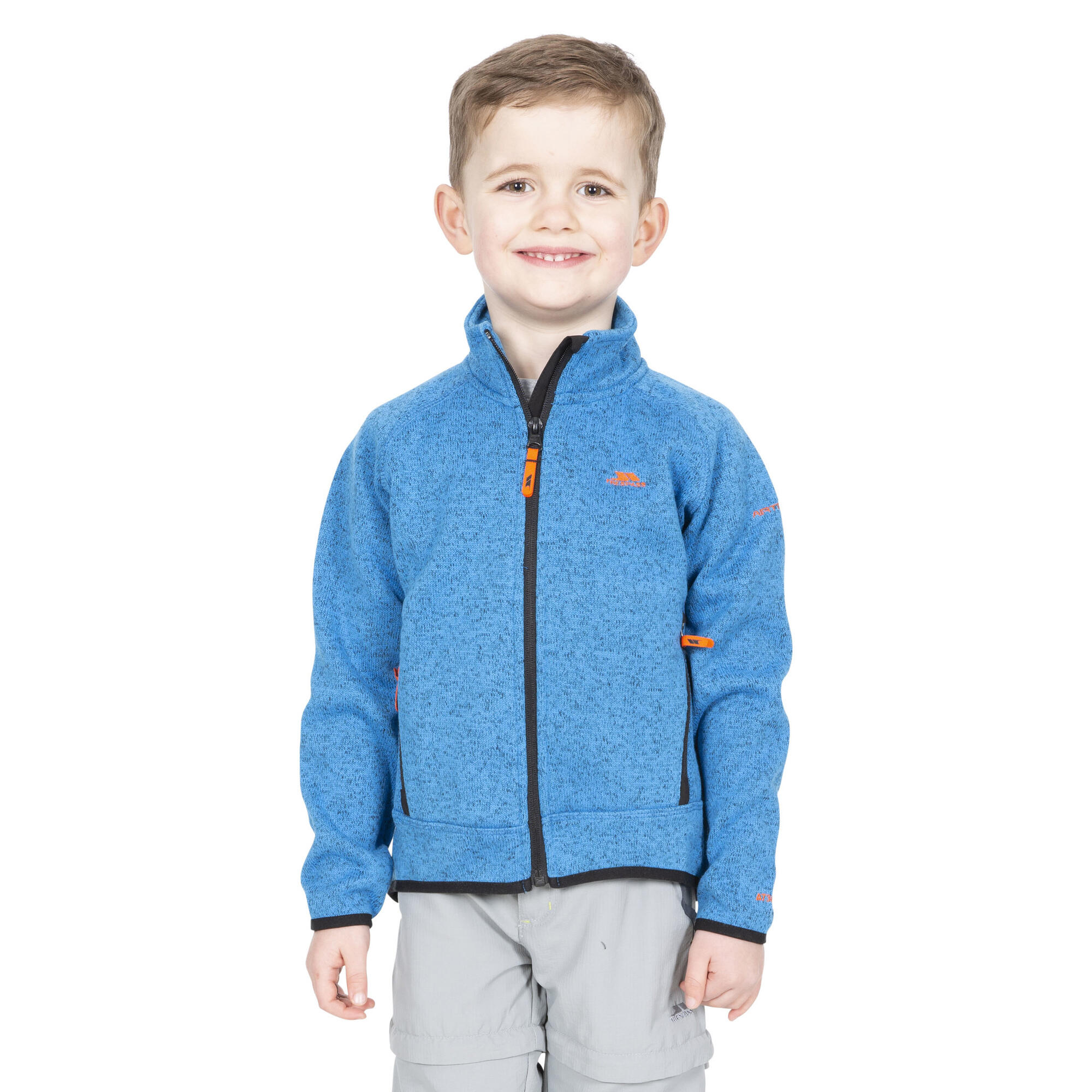 Mario Giacca In Pile Con Cerniera Bambini Trespass Blu Screziato 3/4