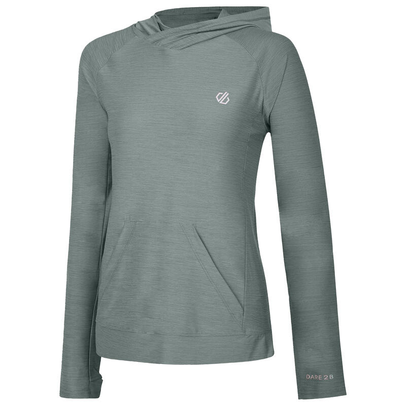 Sudadera Laura Whitmore Sprint City Jaspeada para Mujer Lilypad Verde