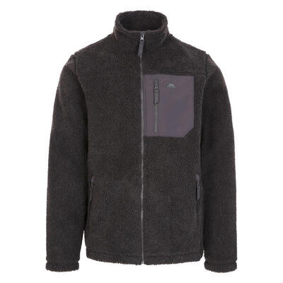 Heren buck fleece jas (donkergrijs)