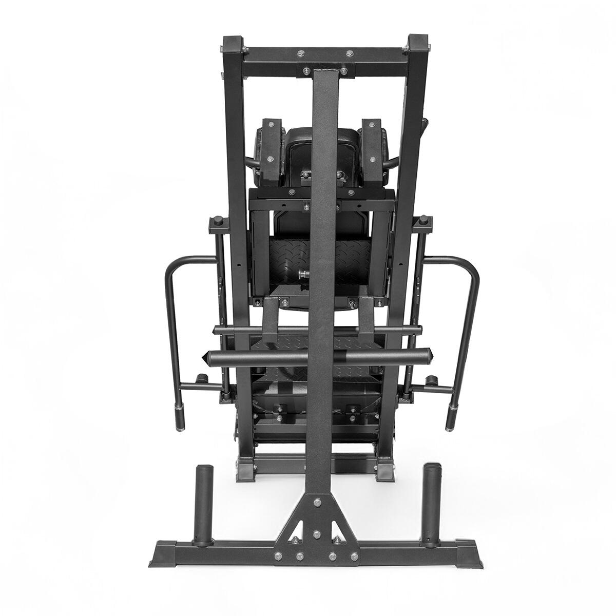 Verstellbare Oberschenkelpresse "Leg press" aus Titan-Stahl 3/5