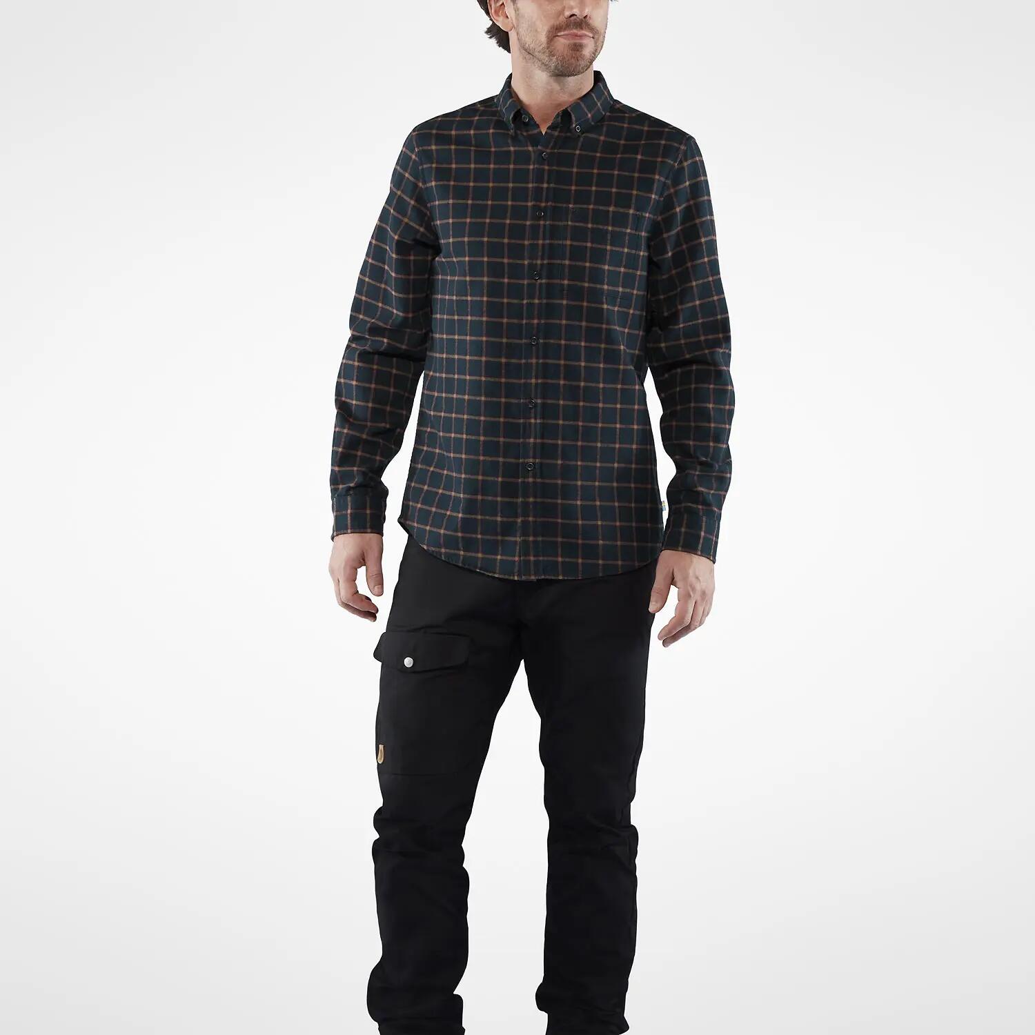 FJALLRAVEN Langarmhemd Övik Flannel Shirt M 5/7